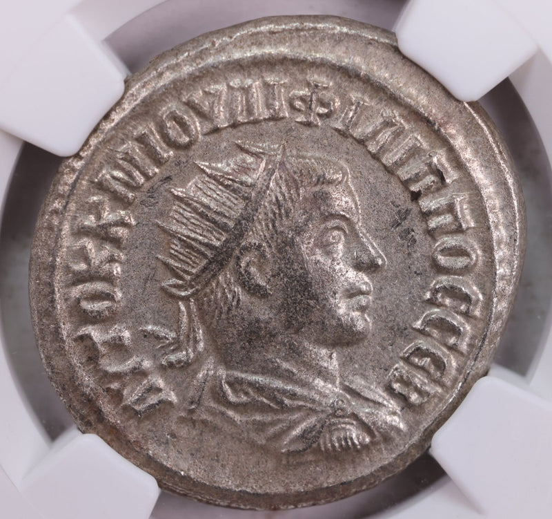 ROMAN PROVINCIAL., A.D., 247-249., NGC Certified Extra Fine., Store