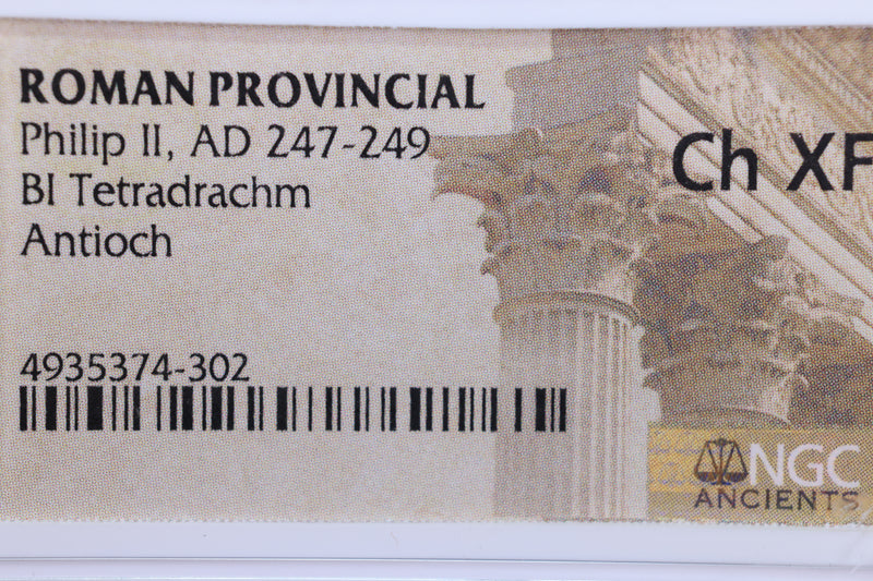 ROMAN PROVINCIAL., A.D., 247-249., NGC Certified Extra Fine., Store