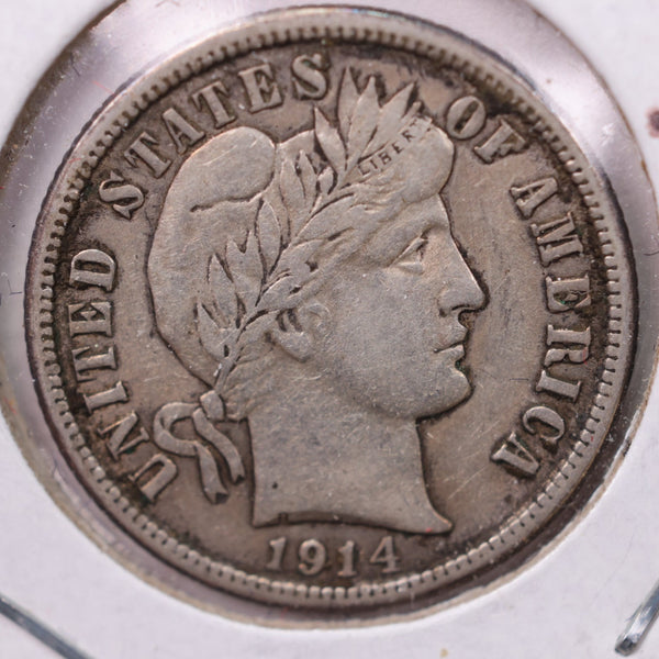 1914 Barber Silver Dime., X.F., Store Sale #19636