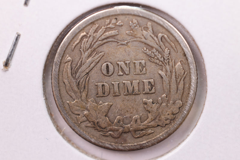 1914 Barber Silver Dime., V.F., Store Sale