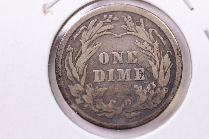 1914 Barber Silver Dime., V.F., Store Sale