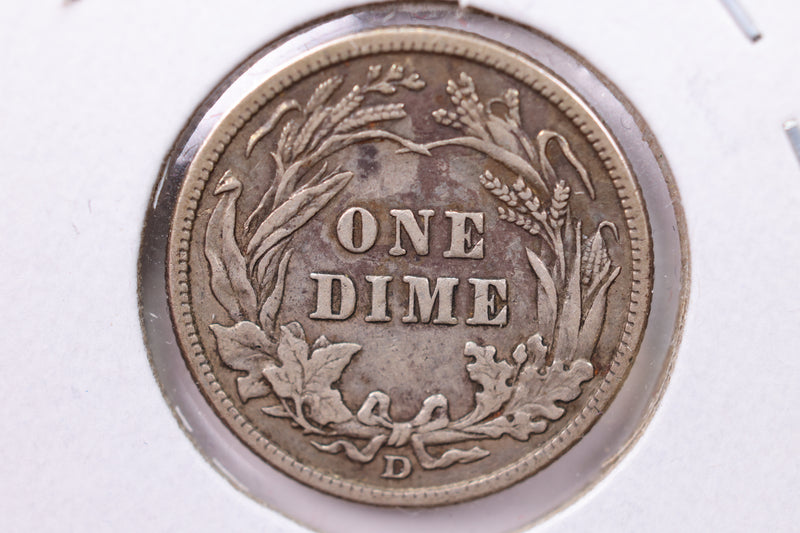 1914-D Barber Silver Dime., X.F., Store Sale