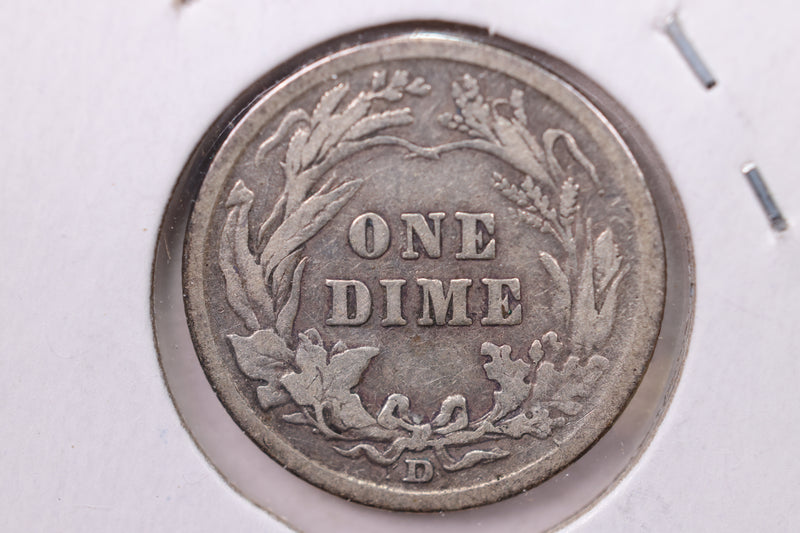 1914-D Barber Silver Dime., Fine., Store Sale