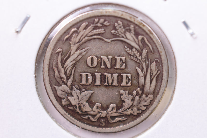 1915-S Barber Silver Dime., V.F., Store Sale