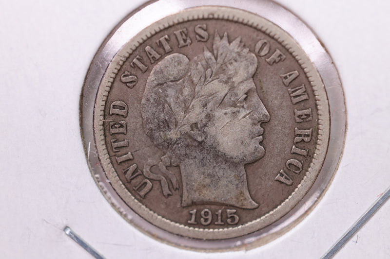 1915-S Barber Silver Dime., V.F., Store Sale