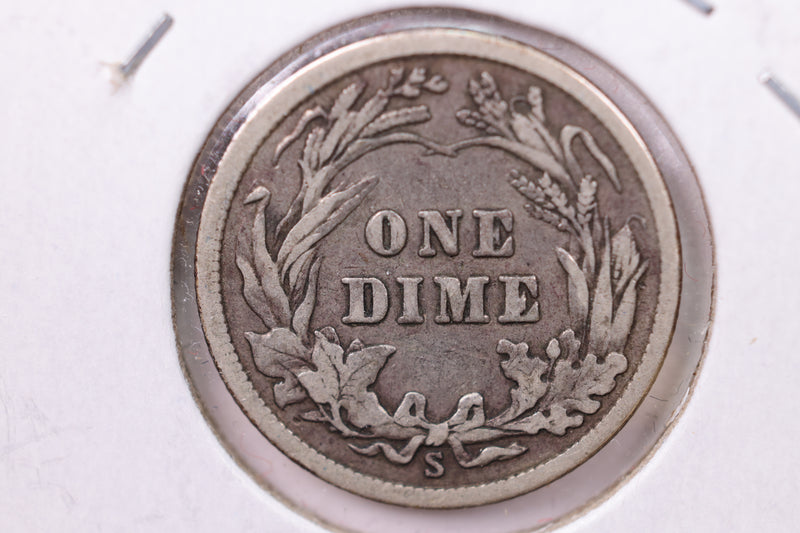 1915-S Barber Silver Dime., V.F., Store Sale