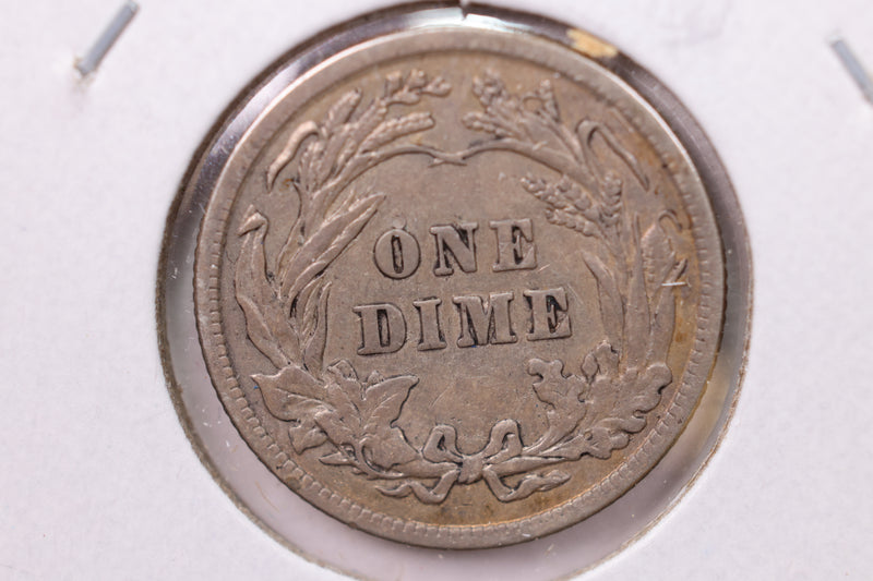 1916 Barber Silver Dime., V.F., Store Sale