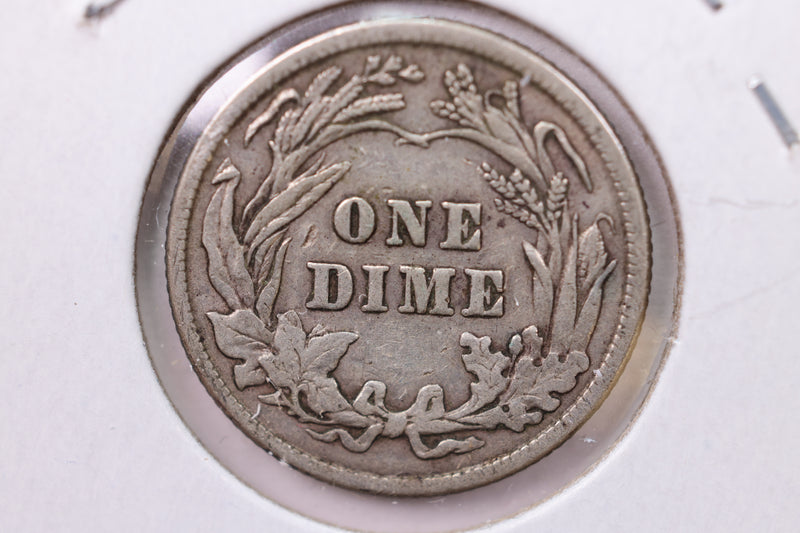 1916 Barber Silver Dime., V.F., Store Sale