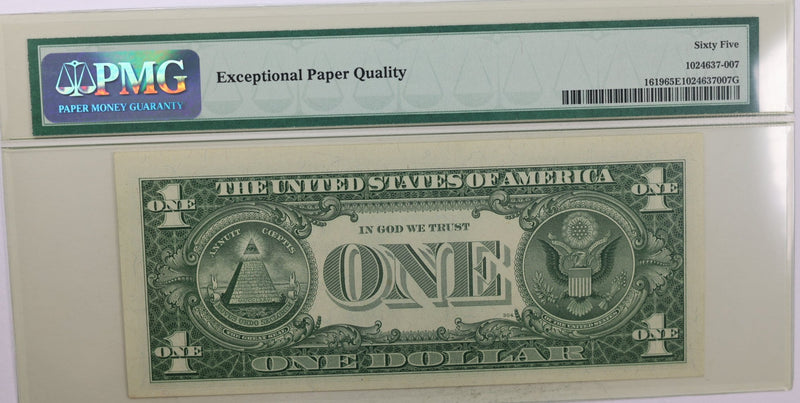 1957 $1., Silver Certificate., PMG Currency CU-65., EPQ., Store