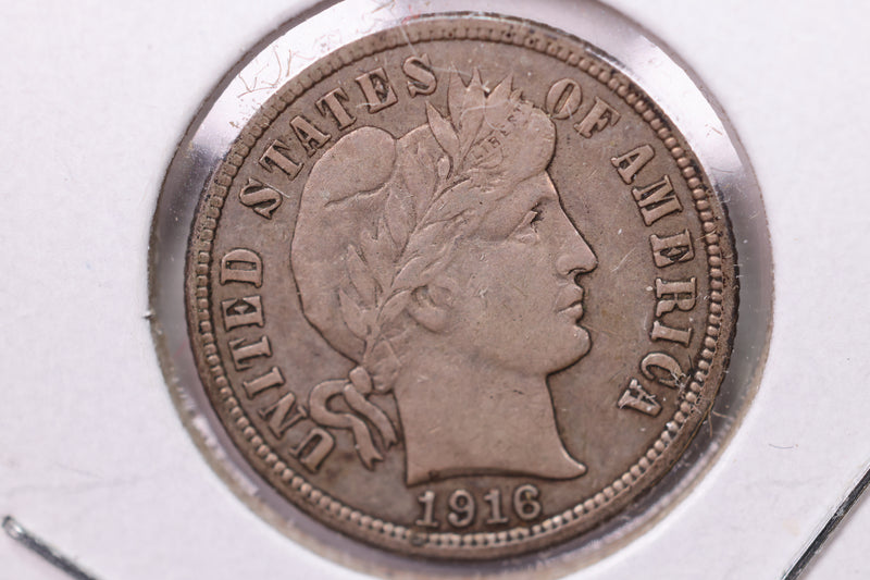 1916-S Barber Silver Dime., V.F., Store Sale