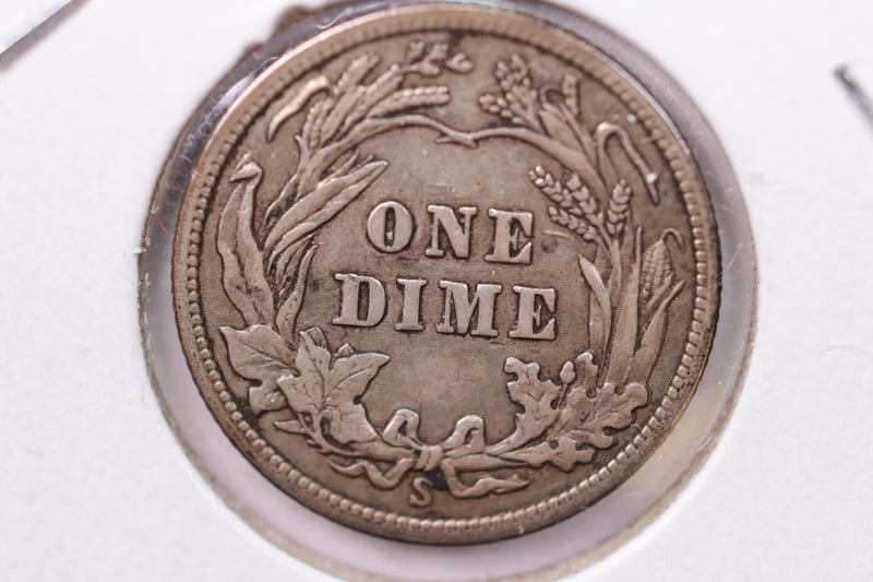 1916-S Barber Silver Dime., V.F., Store Sale