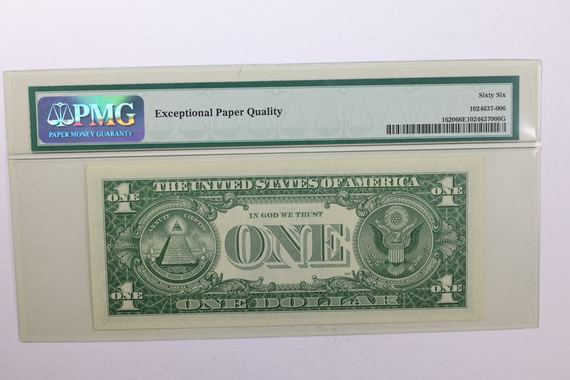 1957A $1., Silver Certificate., PMG Currency CU-66., EPQ., Store