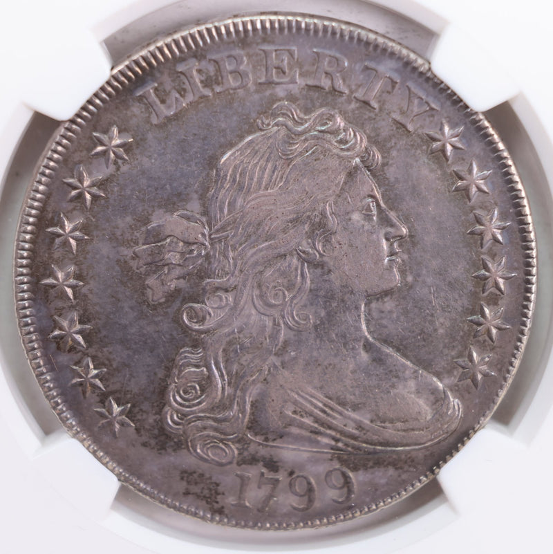 1799 Draped Bust Dollar., Choice NGC AU-58., Nice Eye Appeal., Store