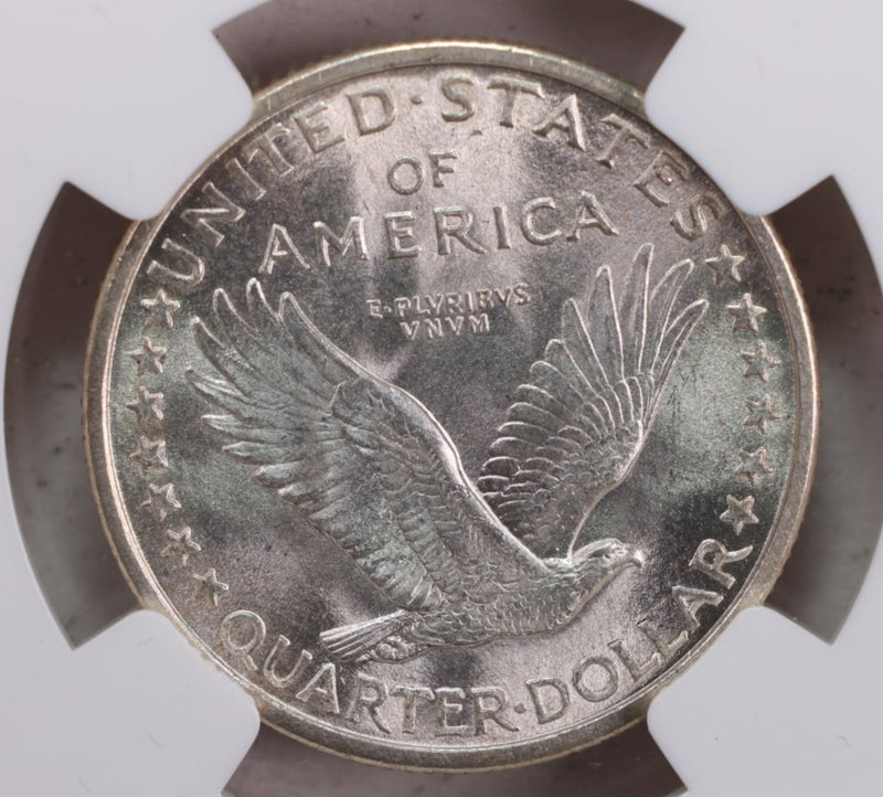 1917 Standing Liberty Quarter., Type-1., 'Full Head'., NGC MS-66., Store