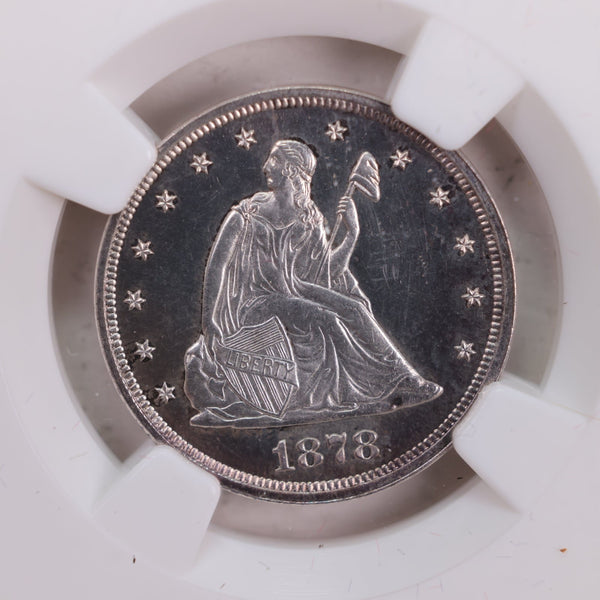 1878 Twenty Cent Piece., "PROOF STRIKE"., NGC PF-65 Cameo., Store#G20C01