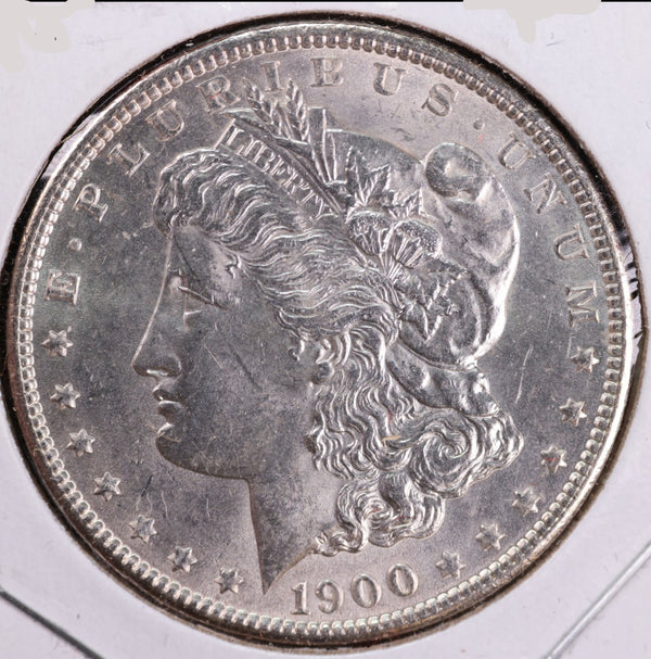 1900 Morgan Silver Dollar, Mint State Uncirculated Coin, Store #DR0394