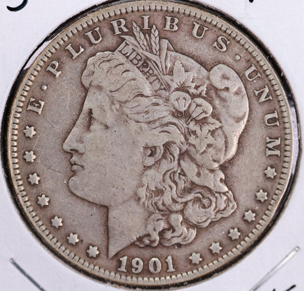 1901-O Morgan Silver Dollar, Very Fine Circulated Coin, Store #DR0404