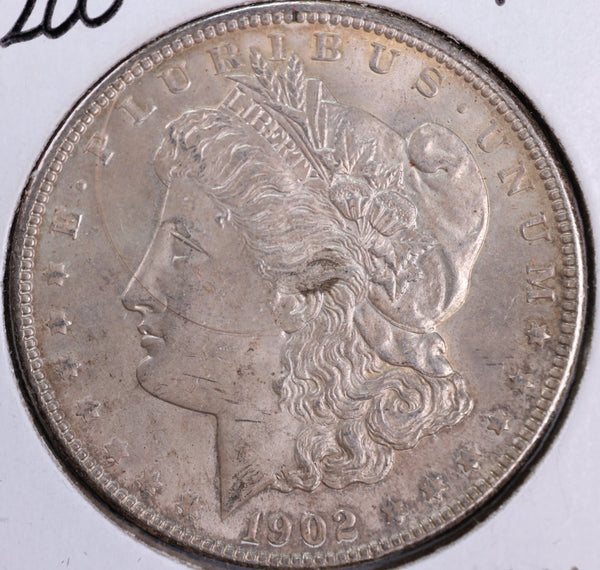 1902 Morgan Silver Dollar, Mint State Uncirculated, Store #DR0106