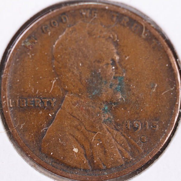 1915-S Lincoln Wheat Cent, Fine Circulated Coin, Store #CT0234