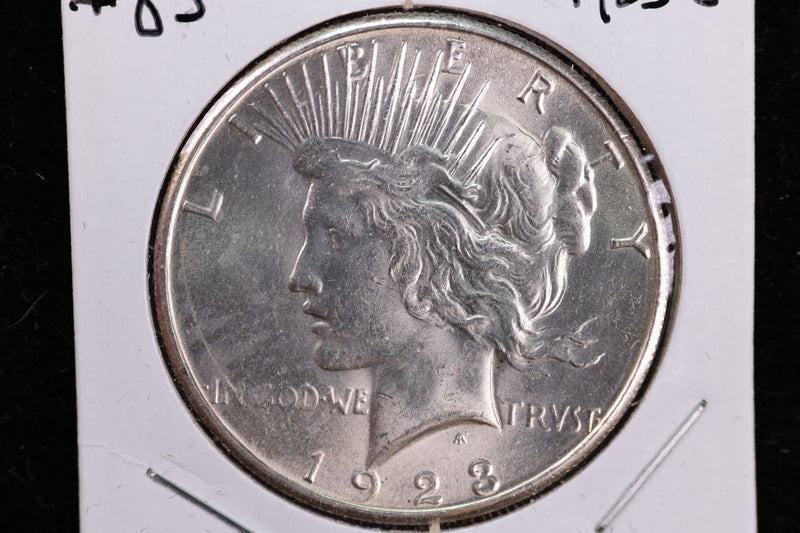 1923-S Peace Silver Dollar, Nice MS63 Details, Store