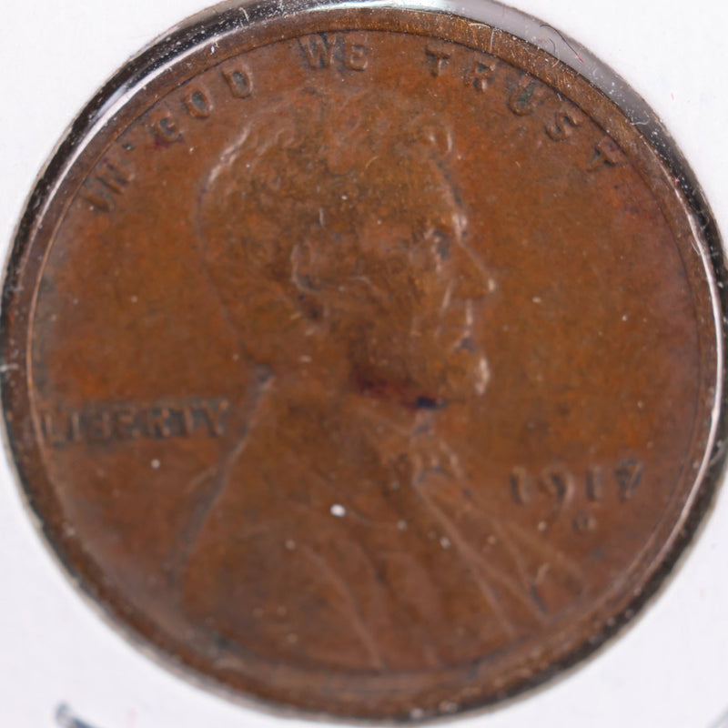 1917-D Lincoln Wheat Cent, Extra Fine Circulated Coin, Store