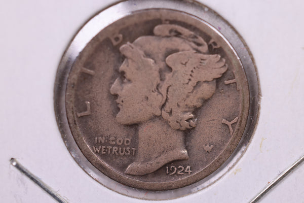 1924-S Mercury Silver Dime., Very Fine, Store  #19862