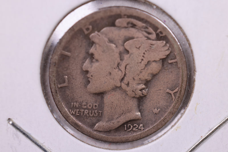 1924-S Mercury Silver Dime., Very Fine, Store