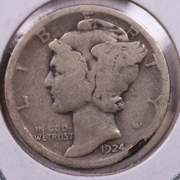 1924-S Mercury Silver Dime., Very Fine, Store  #19863