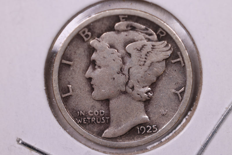 1925 Mercury Silver Dime., Very Fine, Store