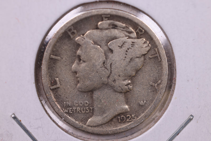 1925 Mercury Silver Dime., Fine, Store