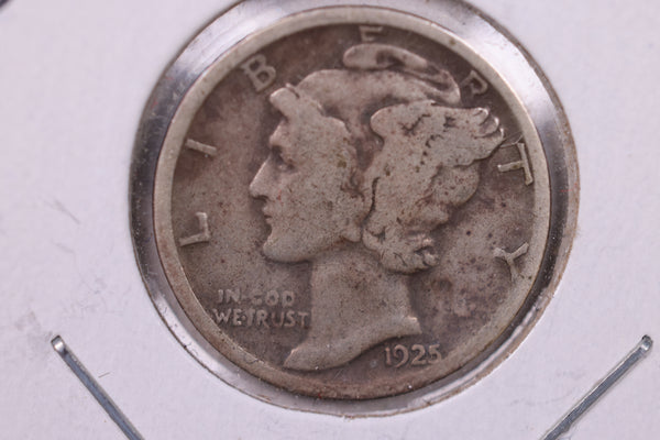 1925 Mercury Silver Dime., Fine, Store  #19869