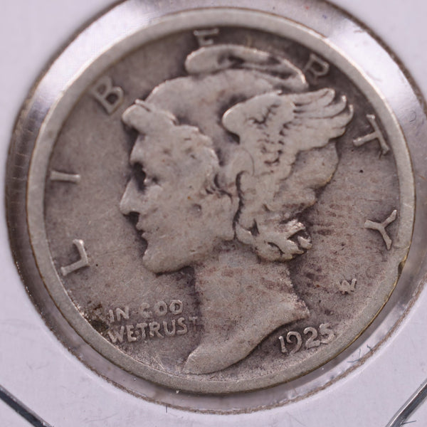 1925-D Mercury Silver Dime., Very Fine, Store  #19870