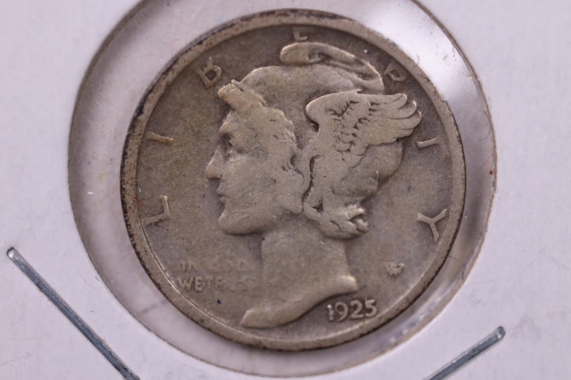 1925-D Mercury Silver Dime., Very Fine, Store