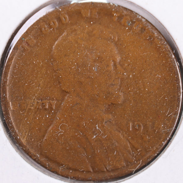 1918-D Lincoln Wheat Cent, Fine Circulated Coin, Store #CT0280