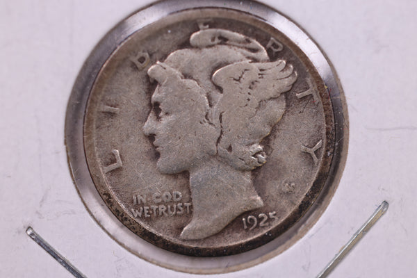 1925-D Mercury Silver Dime., Very Fine, Store  #19873