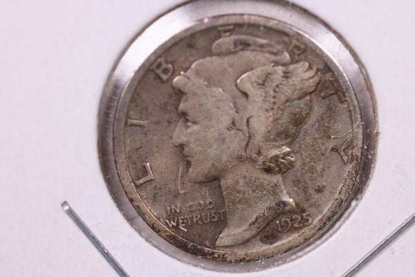 1925-D Mercury Silver Dime., Very Fine, Store  #19874