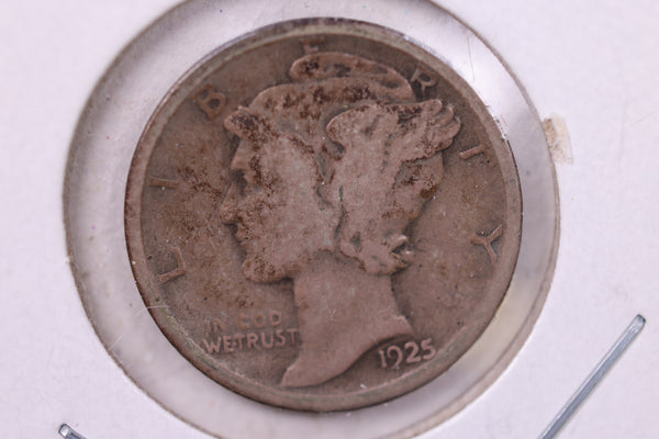 1925-D Mercury Silver Dime., Fine, Store  #19875