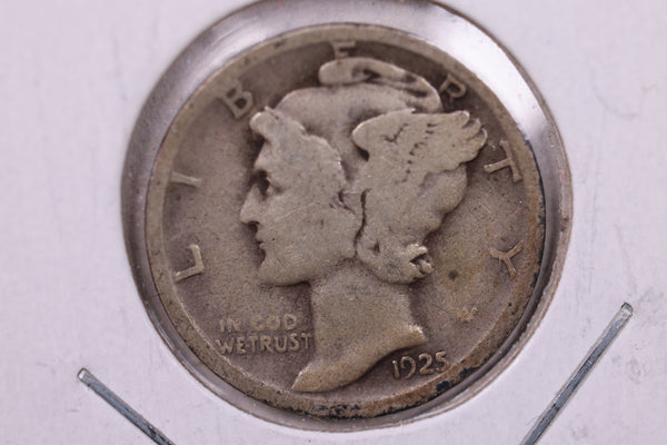 1925-D Mercury Silver Dime., Very Good, Store  #19876