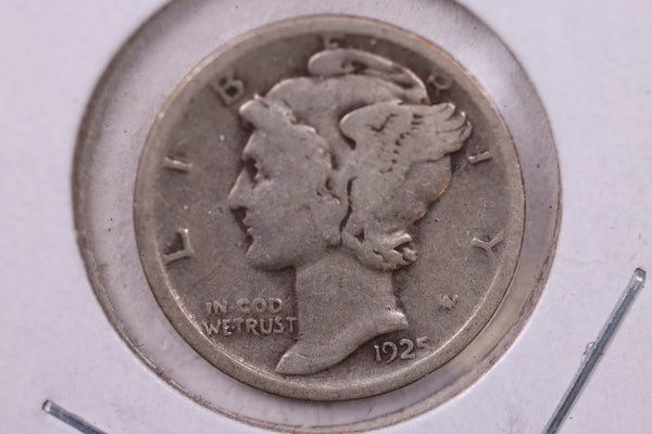 1925-D Mercury Silver Dime., Fine, Store  #19877