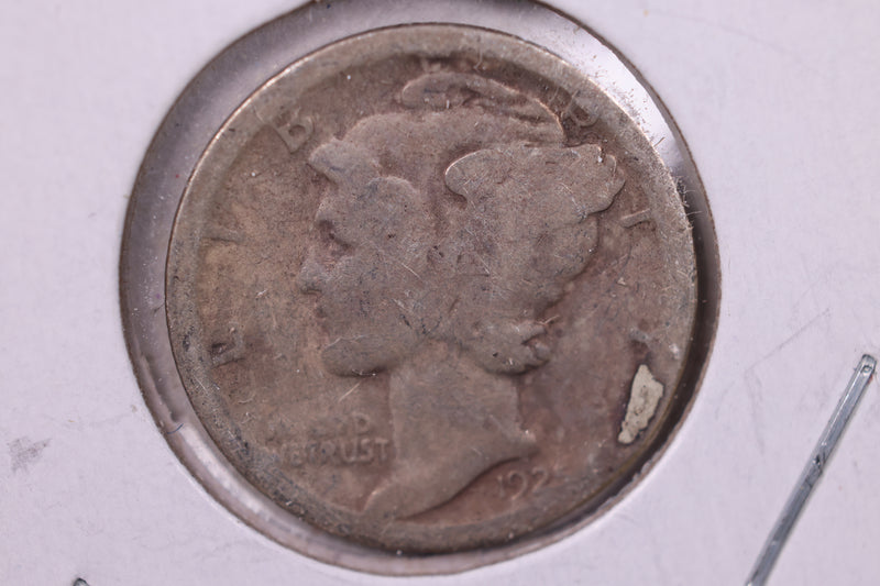 1925-D Mercury Silver Dime., Good, Store