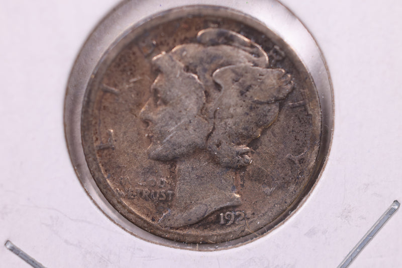 1925-D Mercury Silver Dime., Good, Store