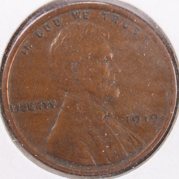 1919 Lincoln Wheat Cent, Very Fine Circulated Coin, Store #CT0297