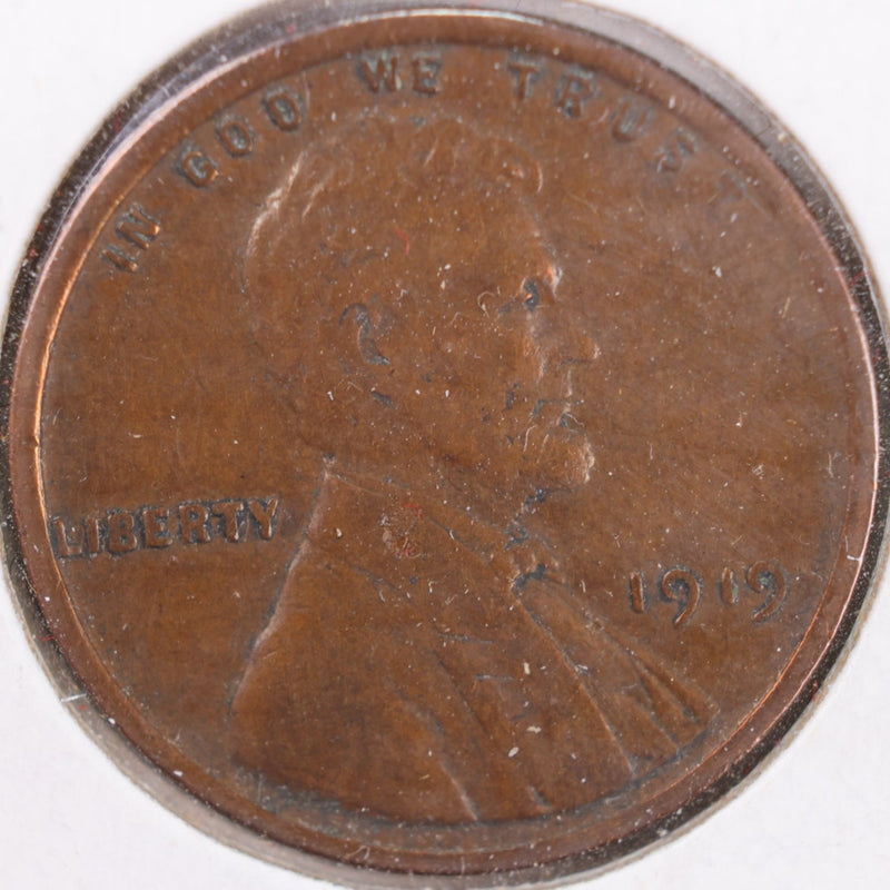 1919 Lincoln Wheat Cent, Very Fine Circulated Coin, Store