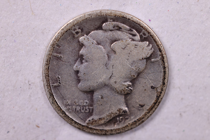 1925-D Mercury Silver Dime., Good, Store