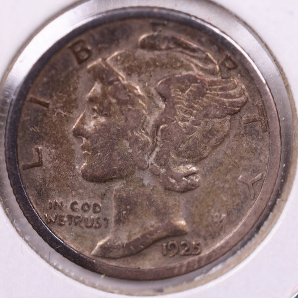 1925-S Mercury Silver Dime., Extra Fine., Store  #19881