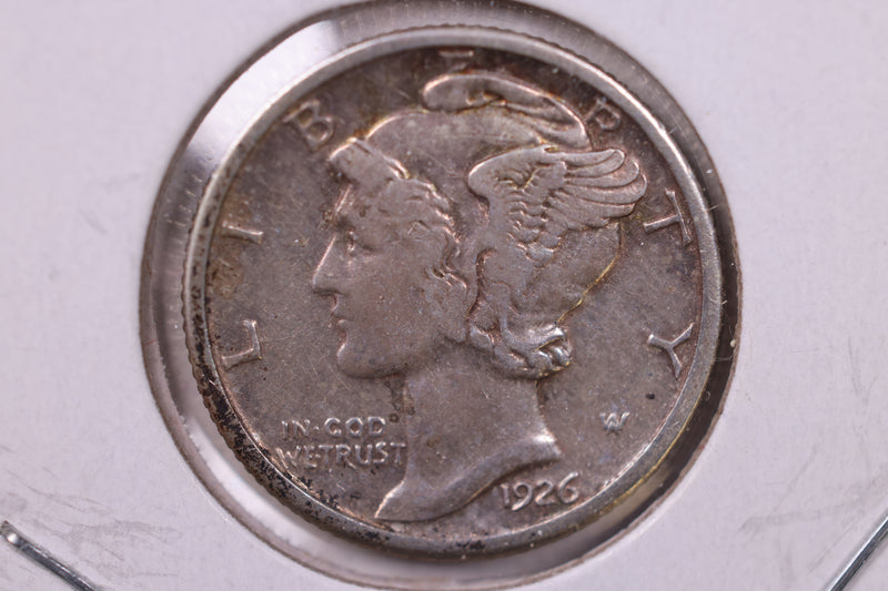 1926 Mercury Silver Dime., Very Fine., Store