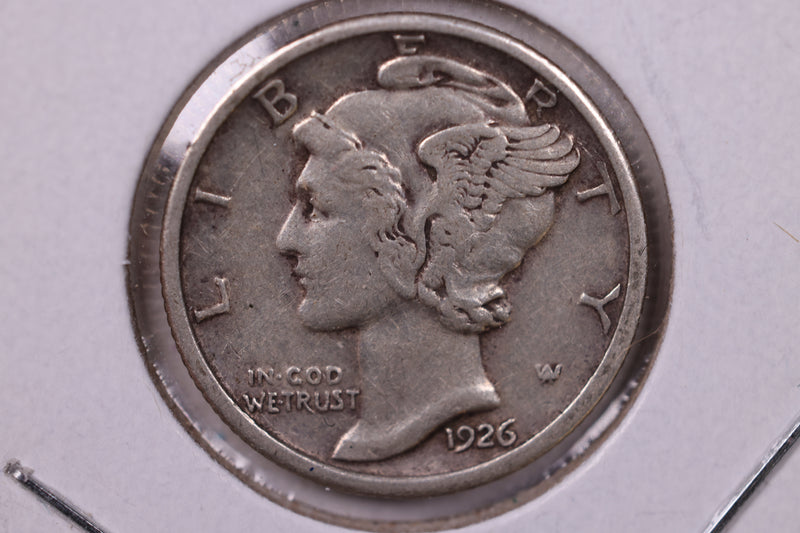 1926 Mercury Silver Dime., Very Fine., Store