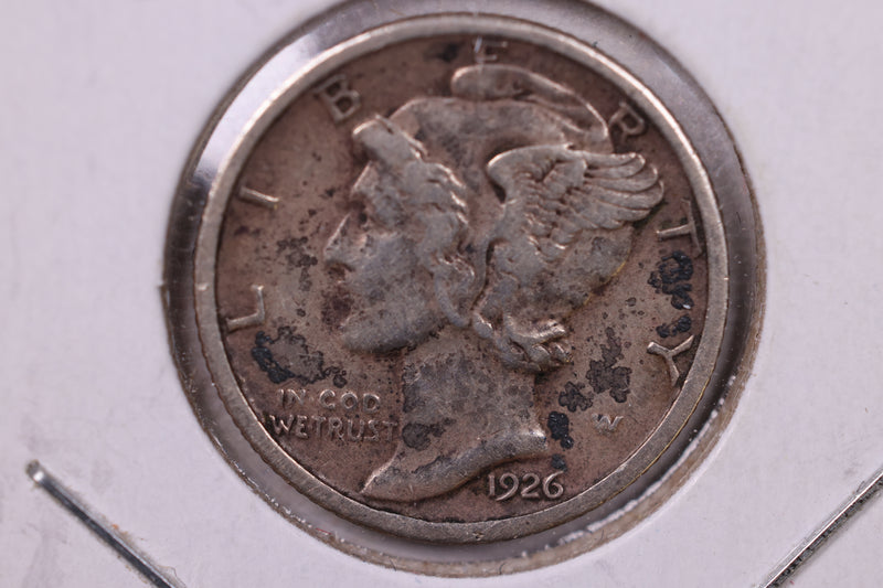 1926 Mercury Silver Dime., Very Fine., Store