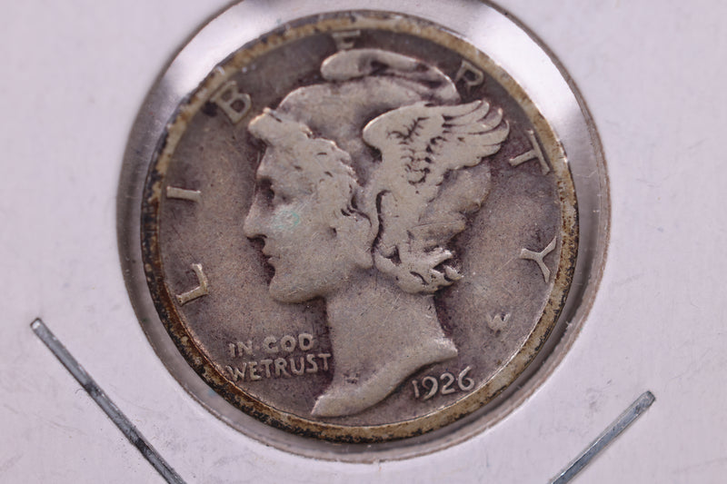 1926 Mercury Silver Dime., Very Fine., Store