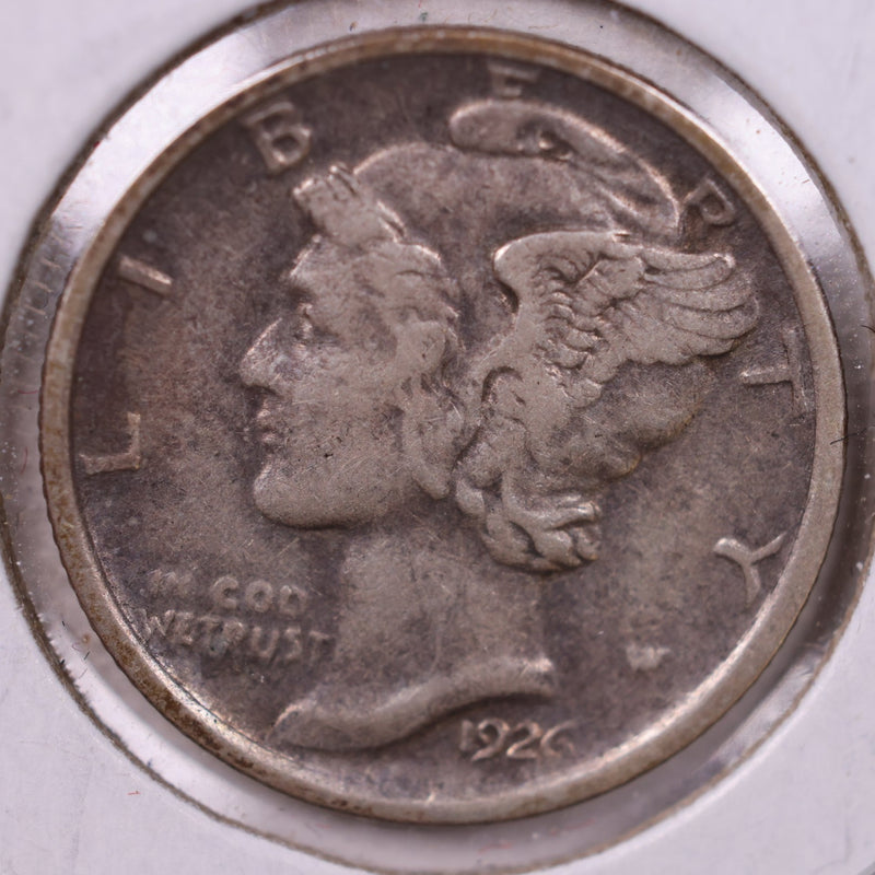 1926-D Mercury Silver Dime., Extra Fine., Store